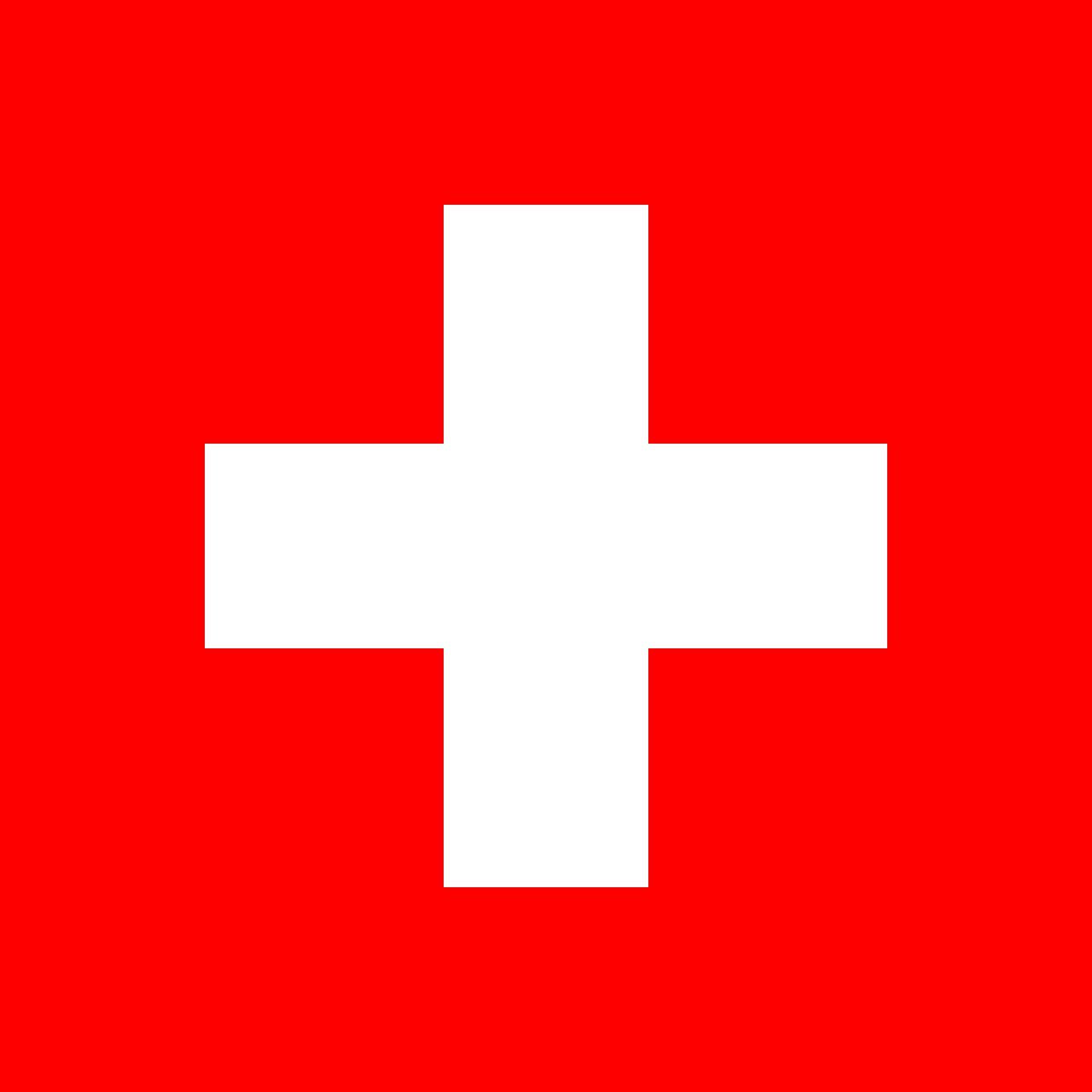 Schweiz flagga –  produktbild – Hiprock