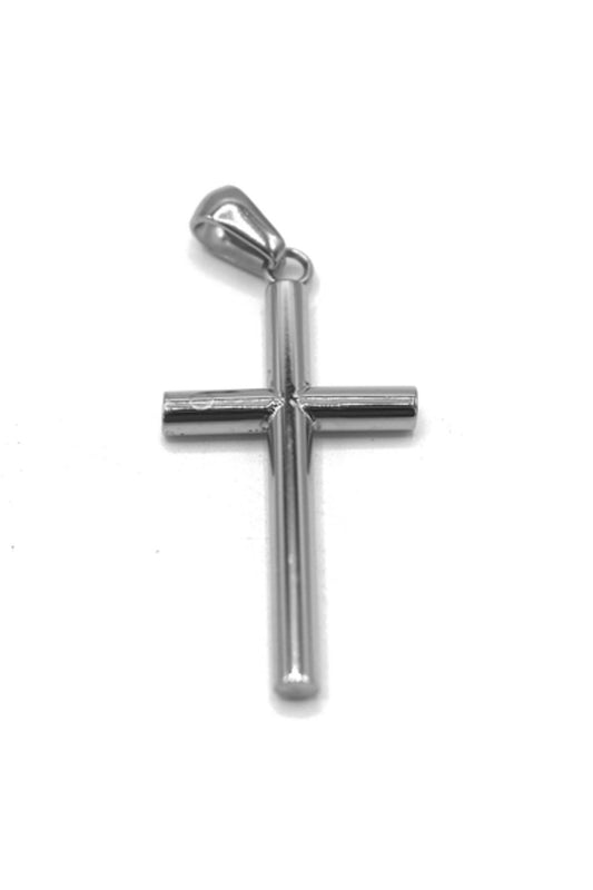 Silver colored cross pendant