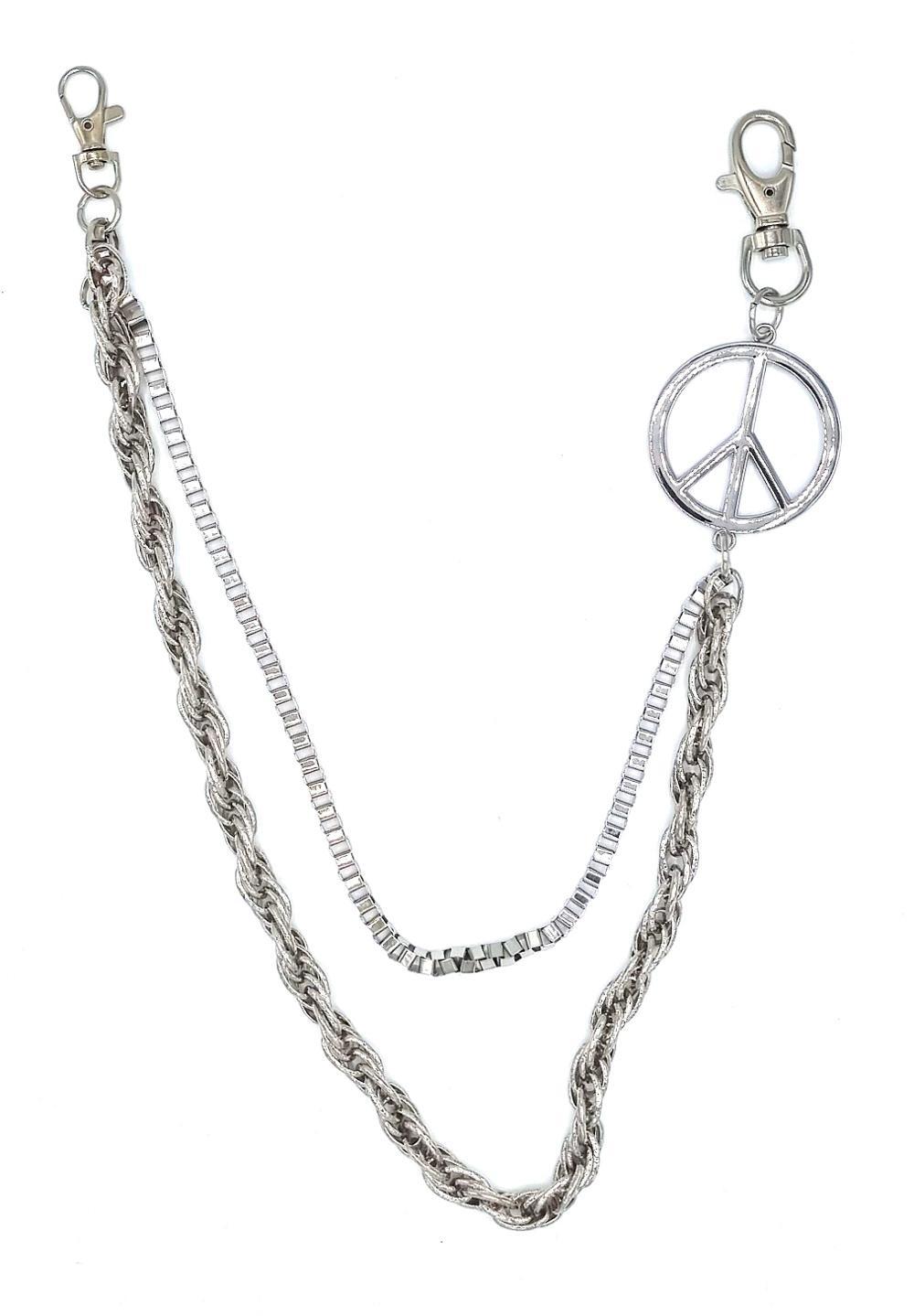 Hopeanvärinen Peace-housuketju