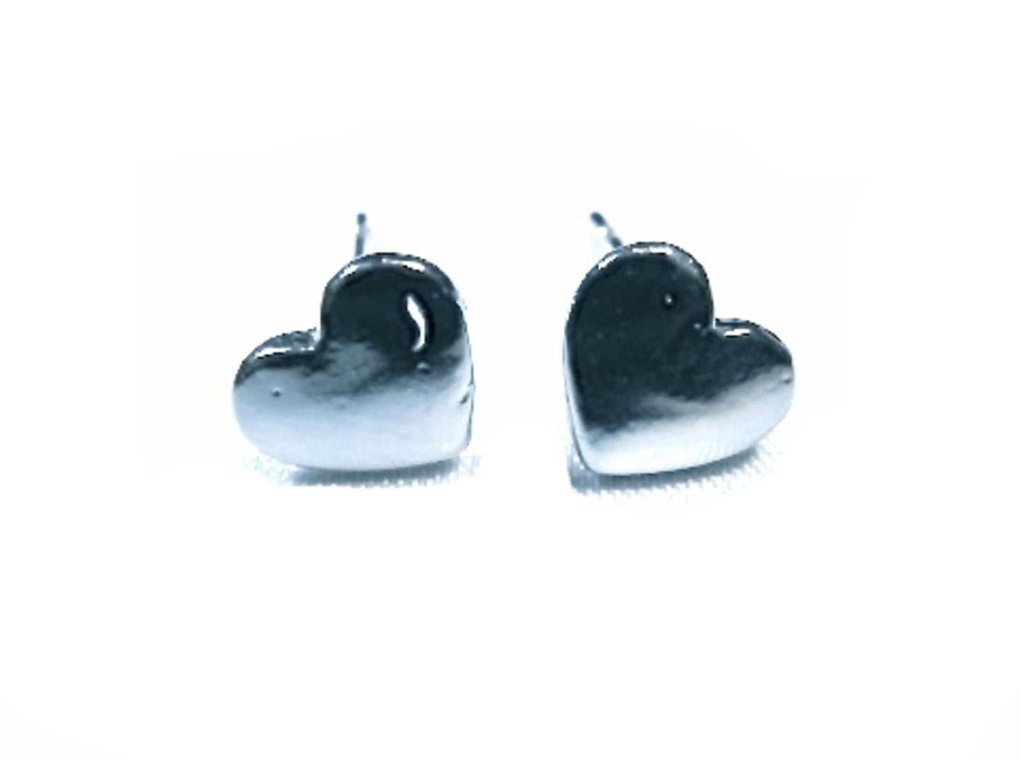 Silver colored Hearts Earrings