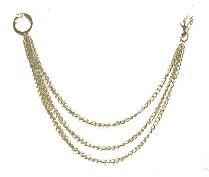 Silverfärgade byxkedja –  produktbild – Hiprock