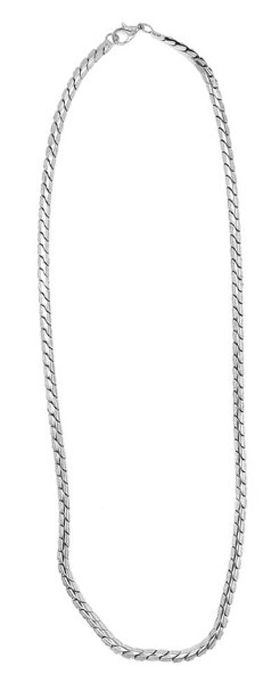 Silverfärgade kedjehalsband robust –  produktbild – Hiprock