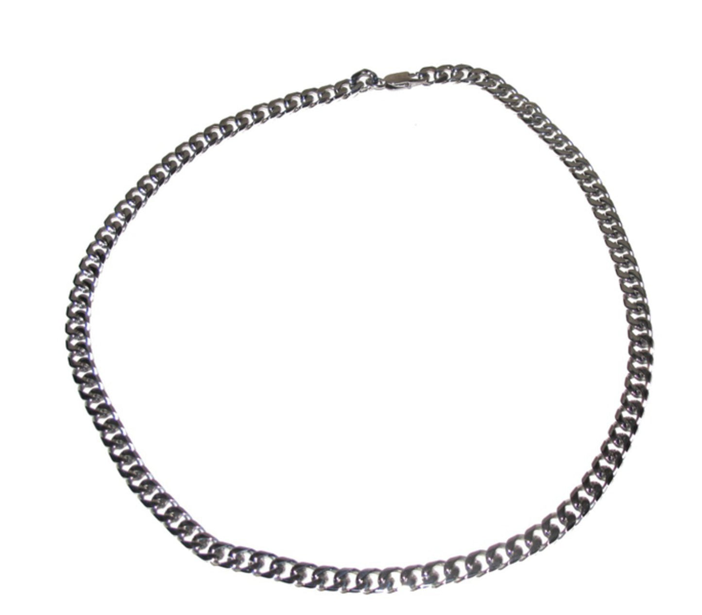 Silver colored chain necklace