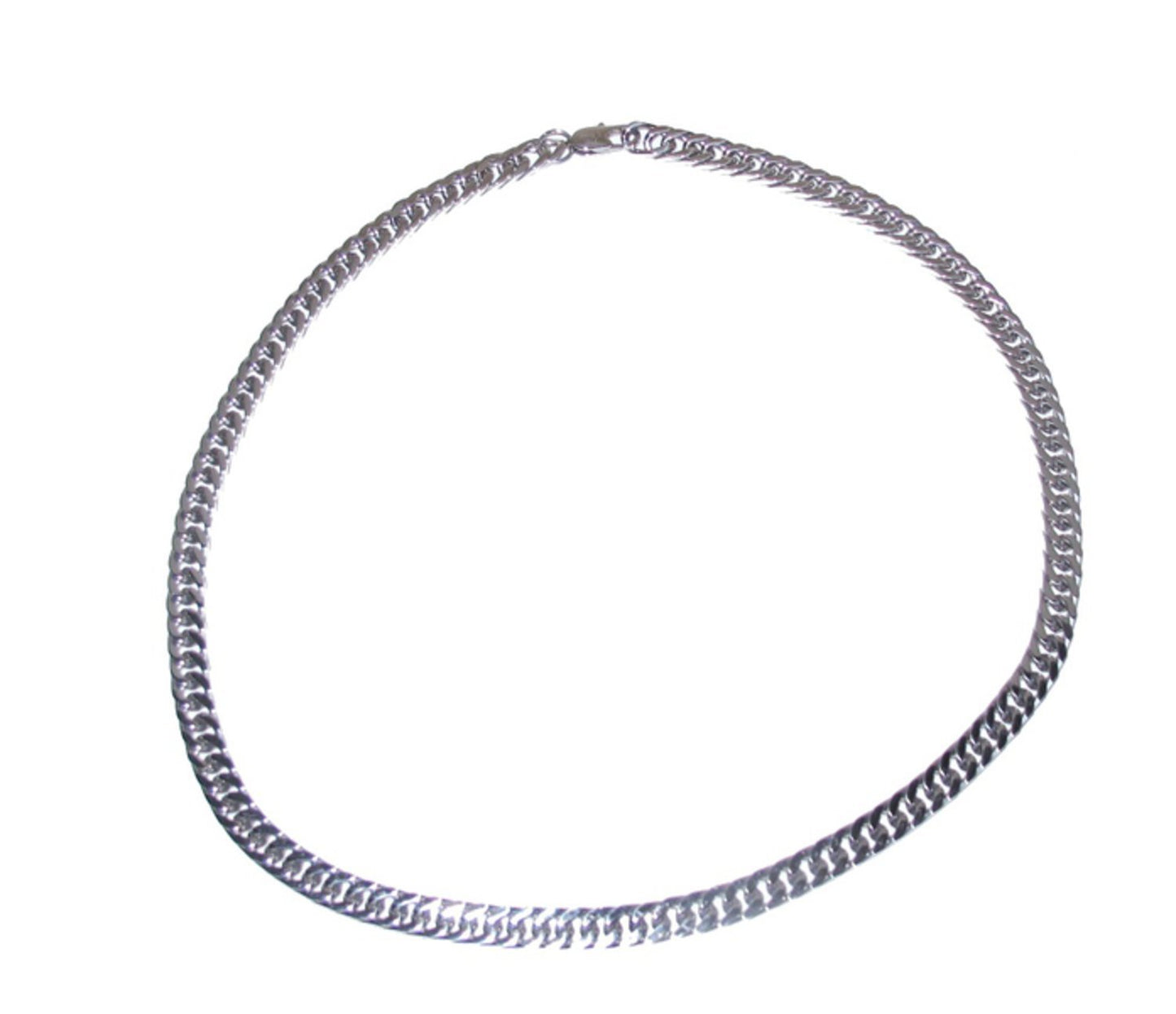 Silver colored chain necklace