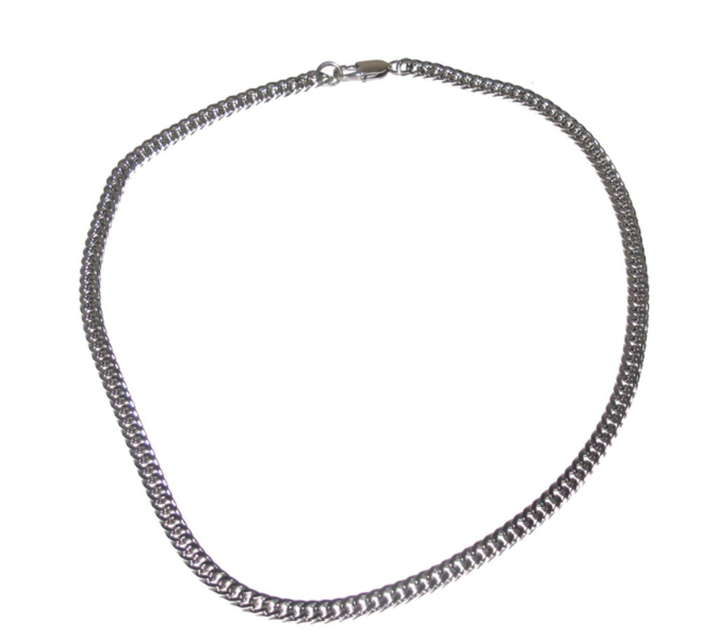 Silverfärgad kedjehalsband stål