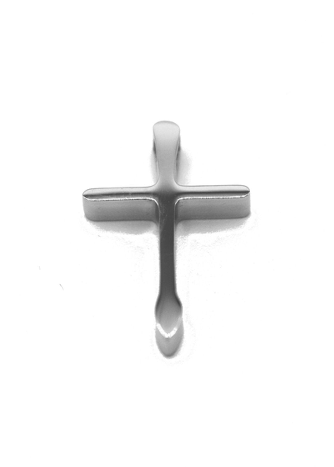 Silverfärgad kors hänge –  produktbild – Hiprock