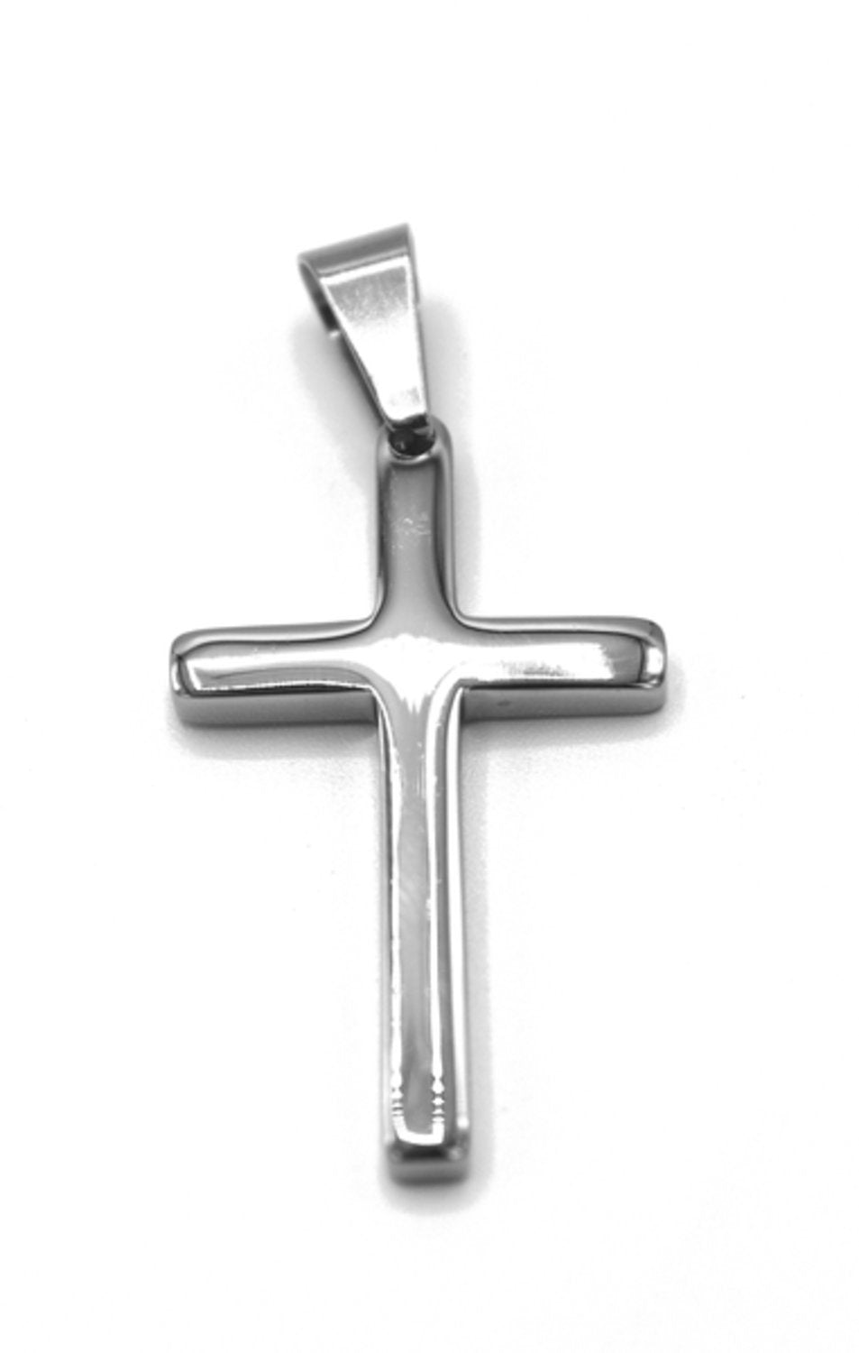 Silver colored cross pendant