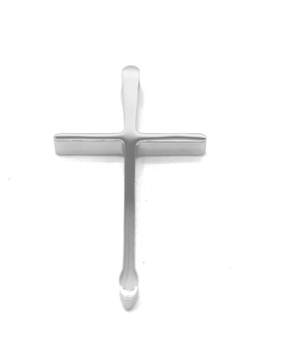 Silver colored cross pendant