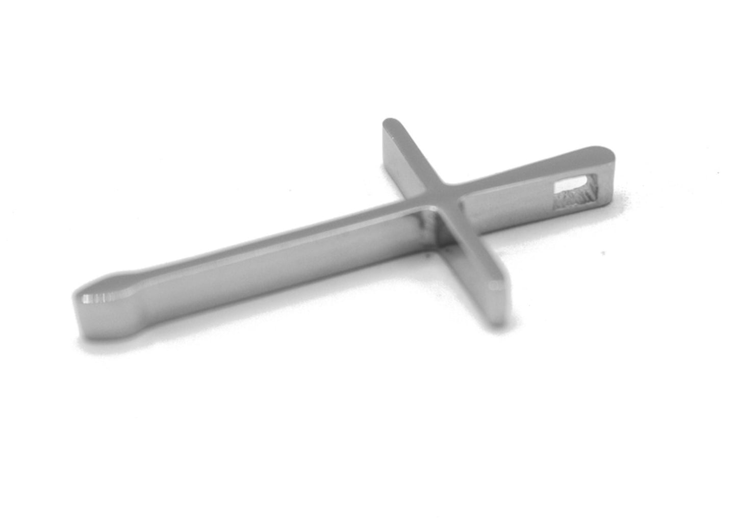 Silver colored cross pendant