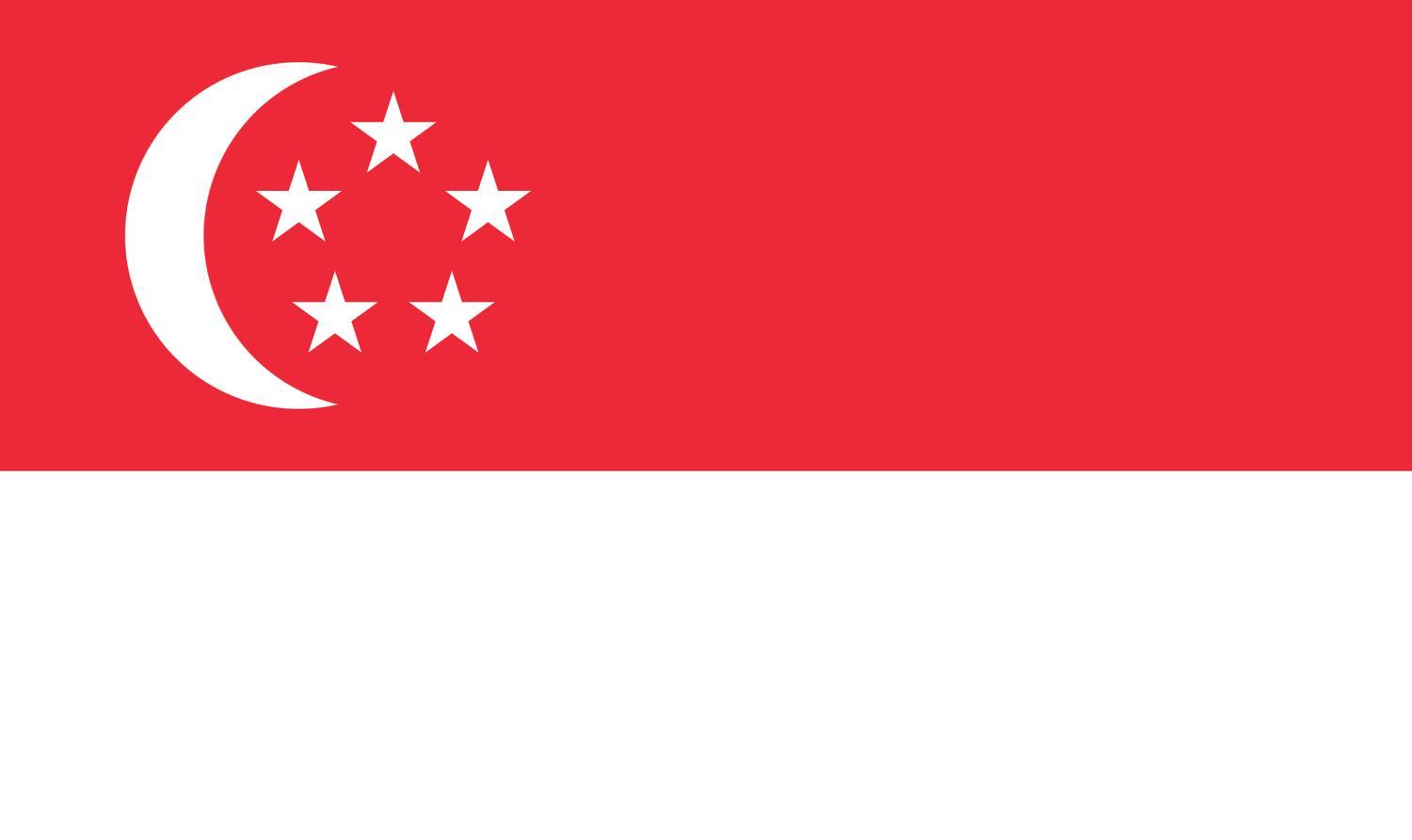 Singapore flagga –  produktbild – Hiprock