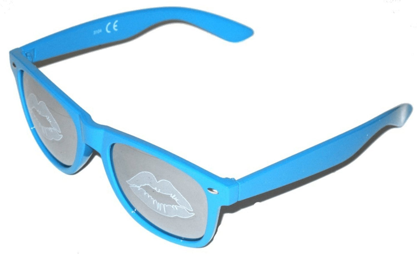 Sunglasses Retro - Blue Lips