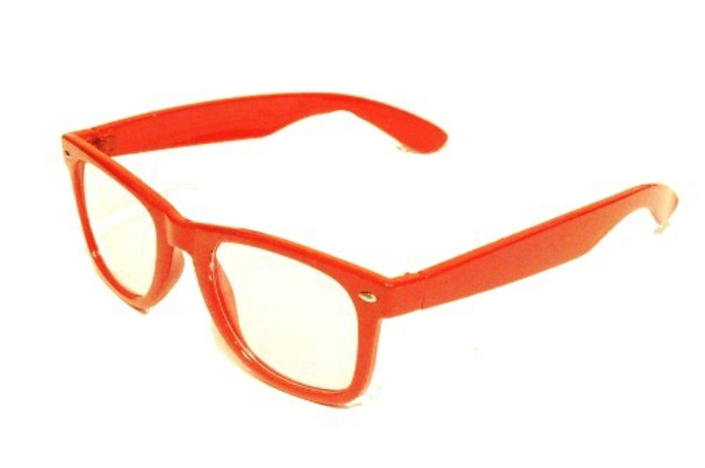 Sunglasses - Retro Clear - Red