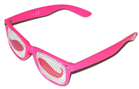 Solglasögon Retro - Pink Mustache