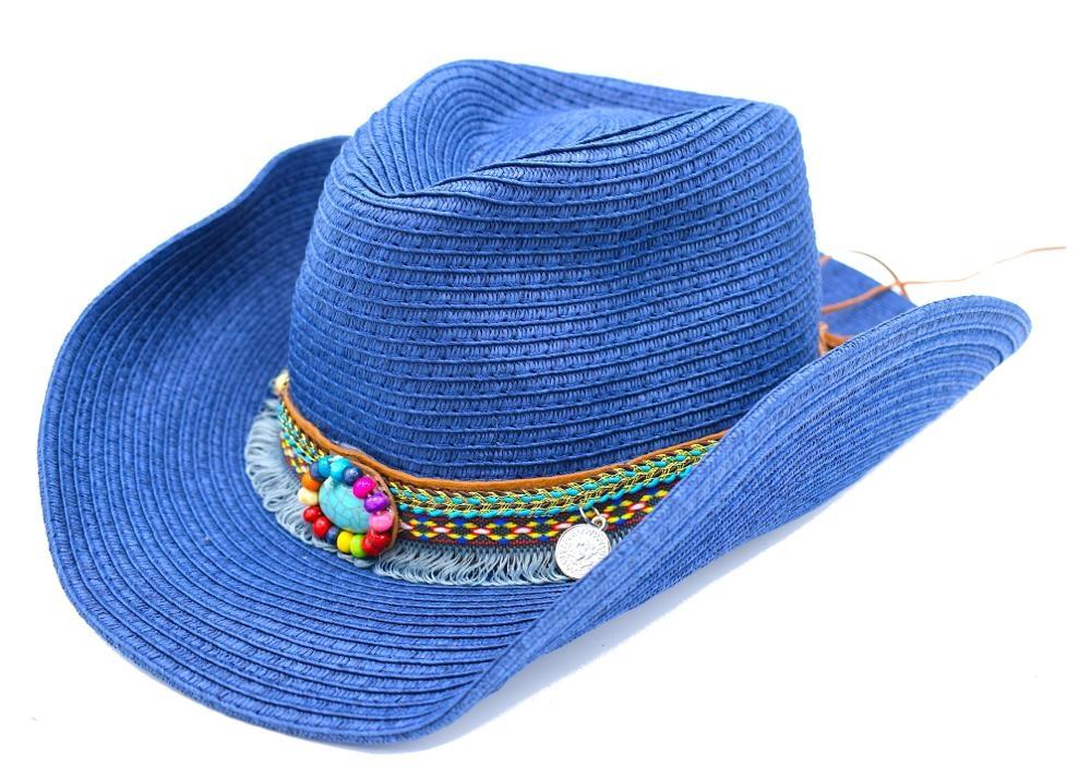 Sun hat pearls - blue 