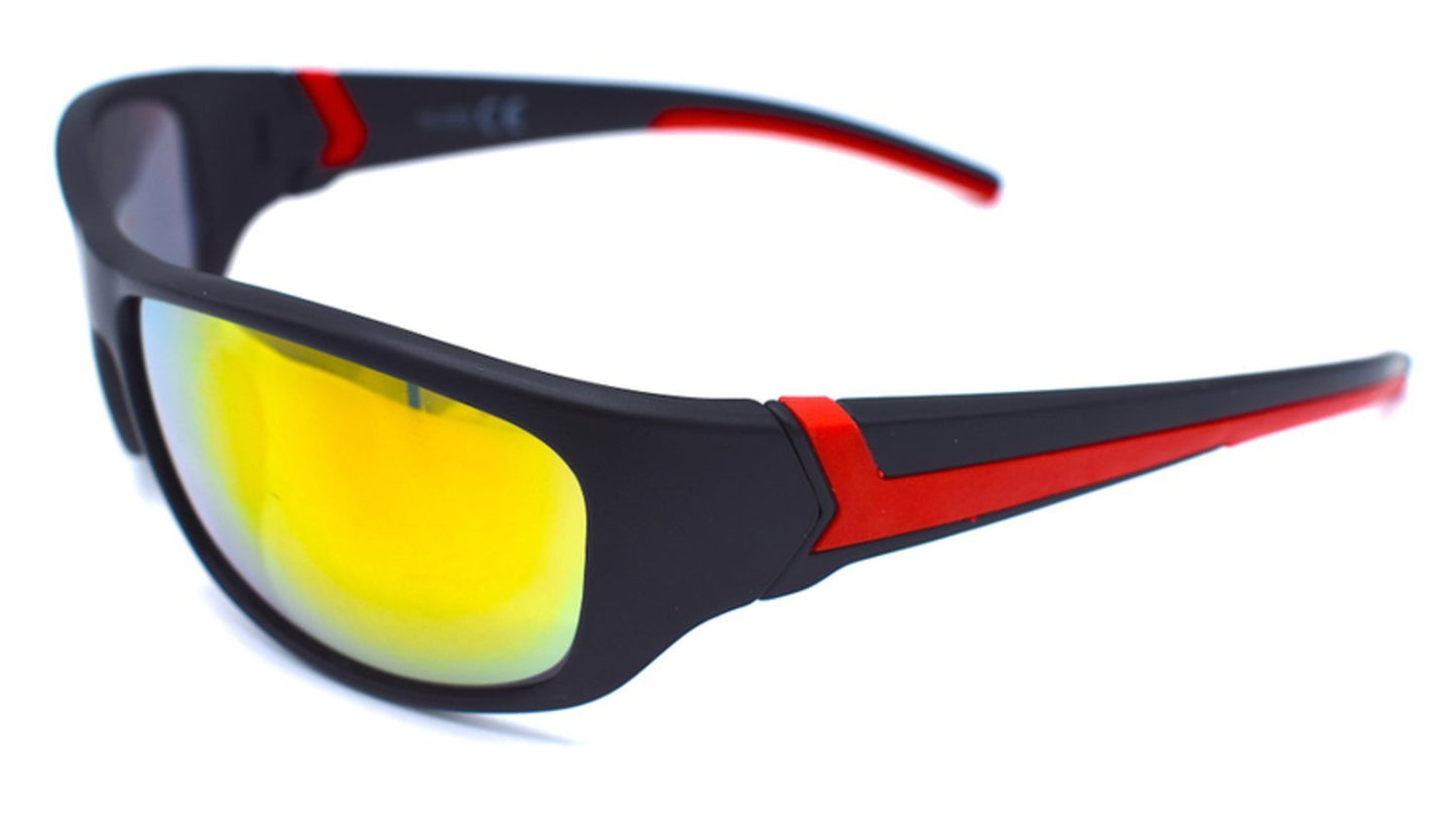 Sport solglasögon svart/röd - Brave –  produktbild – Hiprock
