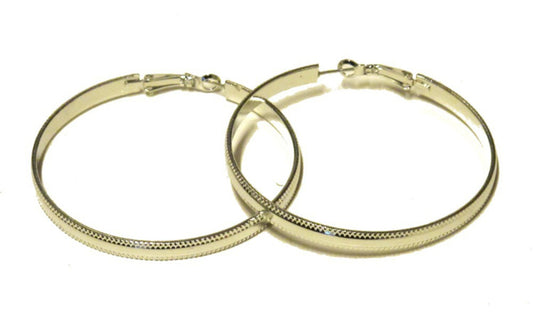 Large round earrings