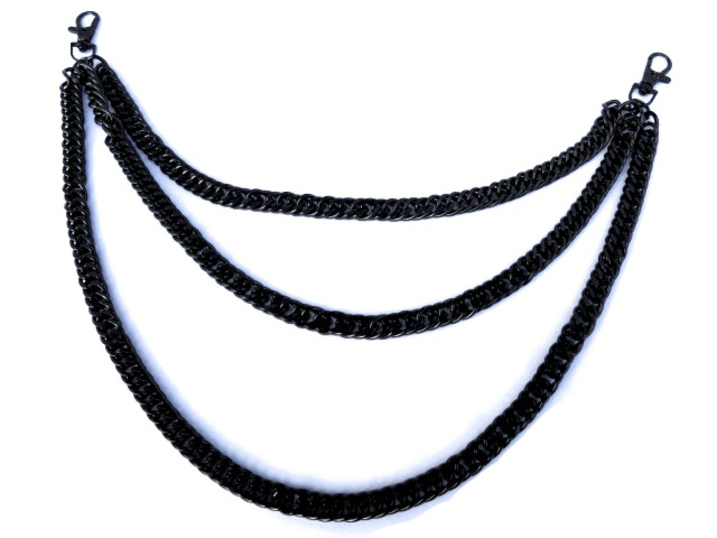 Svart Byxkedja - 3 kedjor –  produktbild – Hiprock