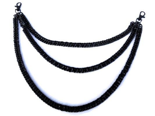 Svart Byxkedja - 3 kedjor –  produktbild – Hiprock