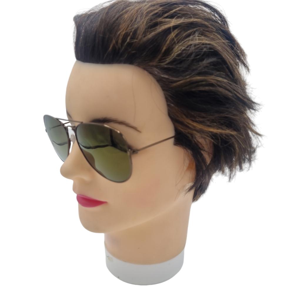 Svarta Pilot solglasögon med lila linser