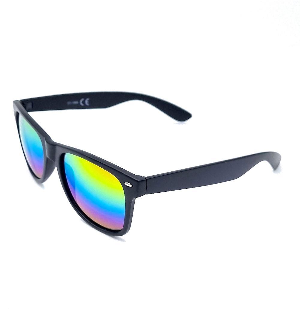 Svarta Retro solglasögon Regnbåge –  produktbild – Hiprock