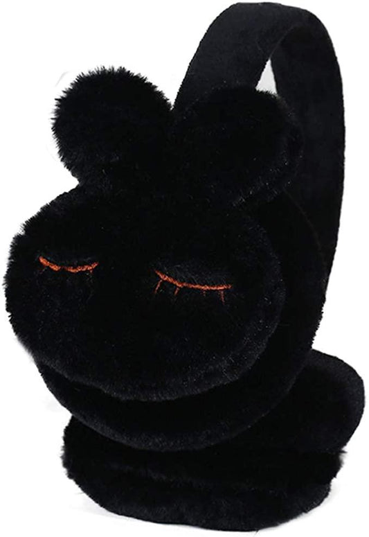 Svarta kanin öronmuffar –  produktbild – Hiprock