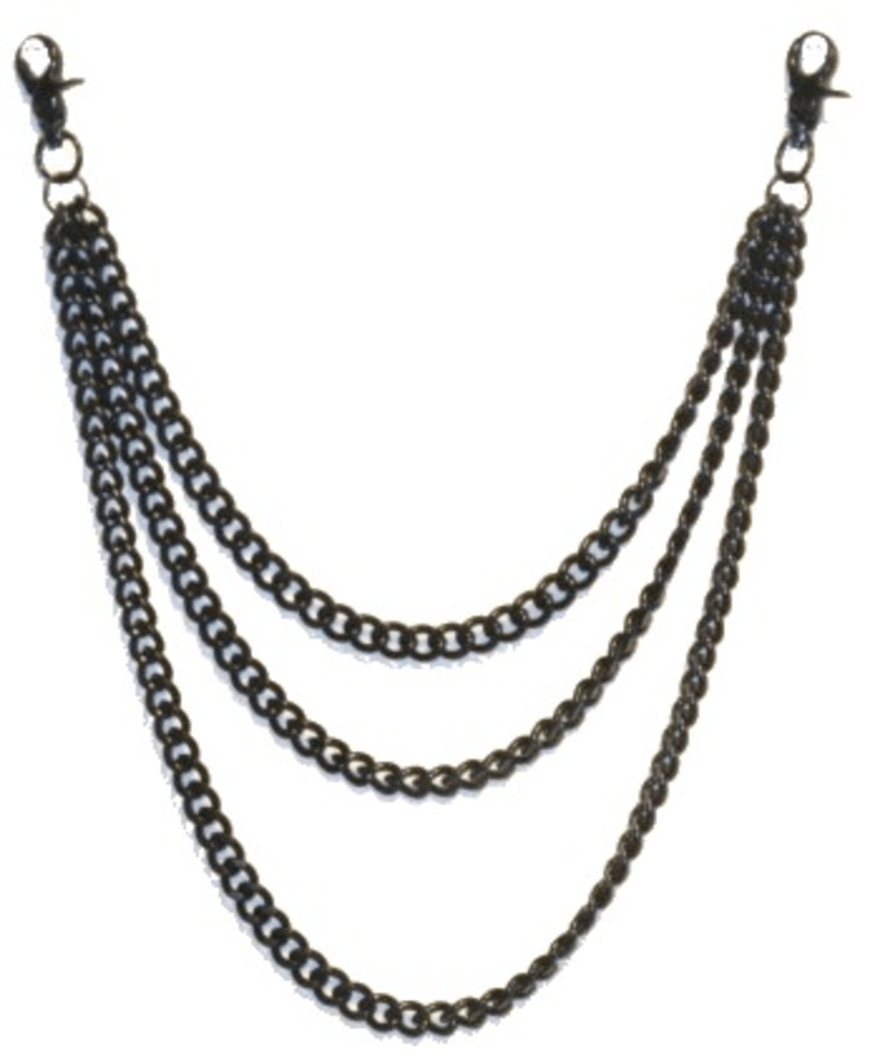 Svart byxkedja - 3 Kedjor –  produktbild – Hiprock