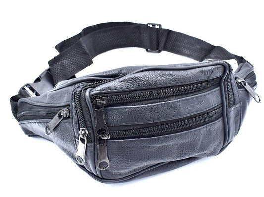 Svart magväska med många fack –  produktbild – Hiprock