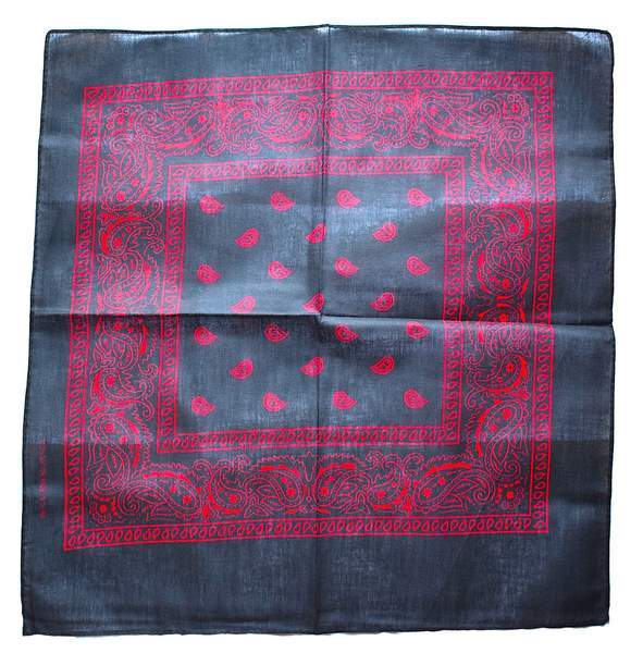 Musta ja punainen Bandana Paisley
