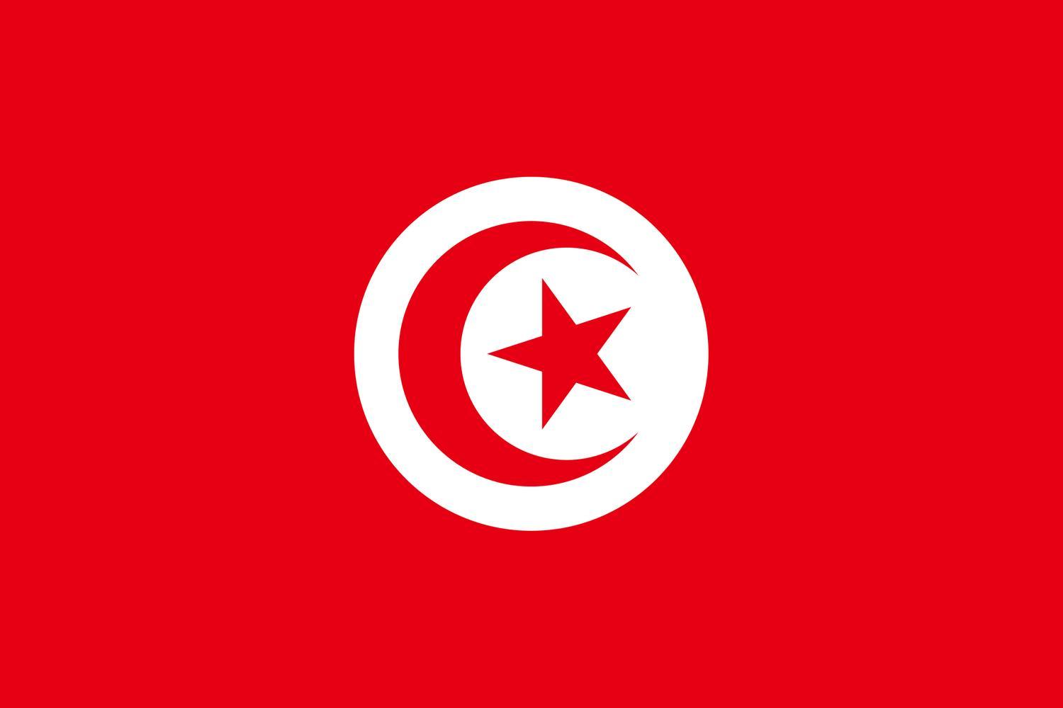 Tunisien flagga –  produktbild – Hiprock
