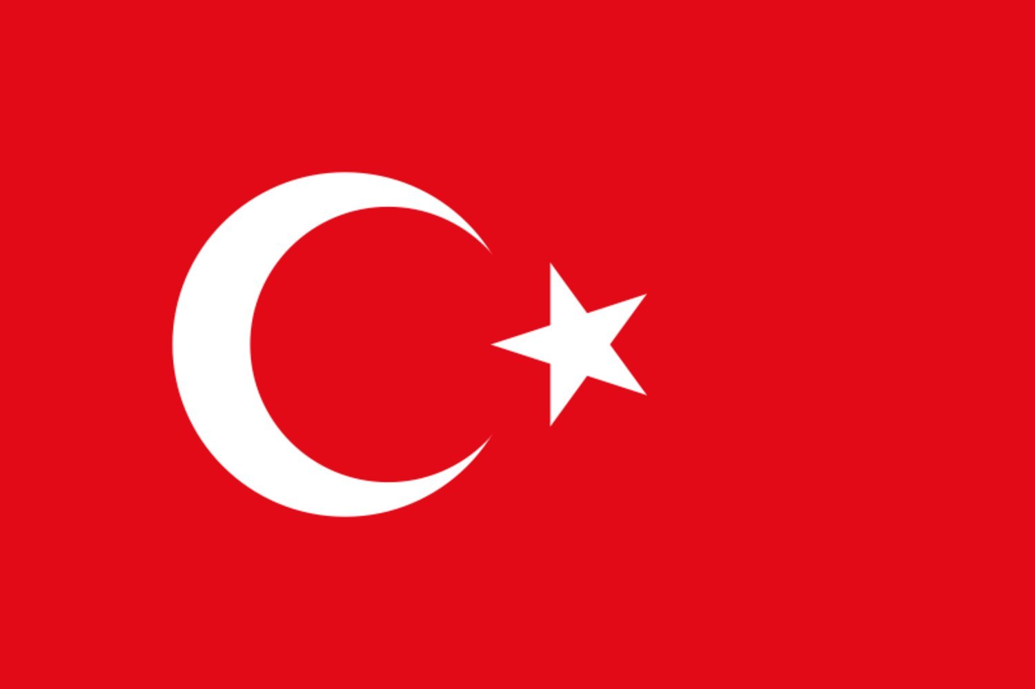 Turkiets flagga –  produktbild – Hiprock