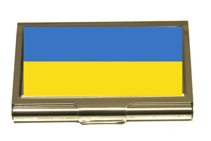 Ukraina flagga korthållare –  produktbild – Hiprock