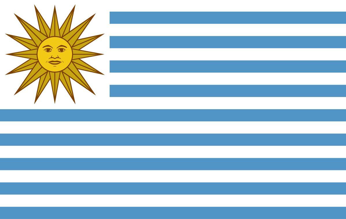 Uruguay flagga –  produktbild – Hiprock