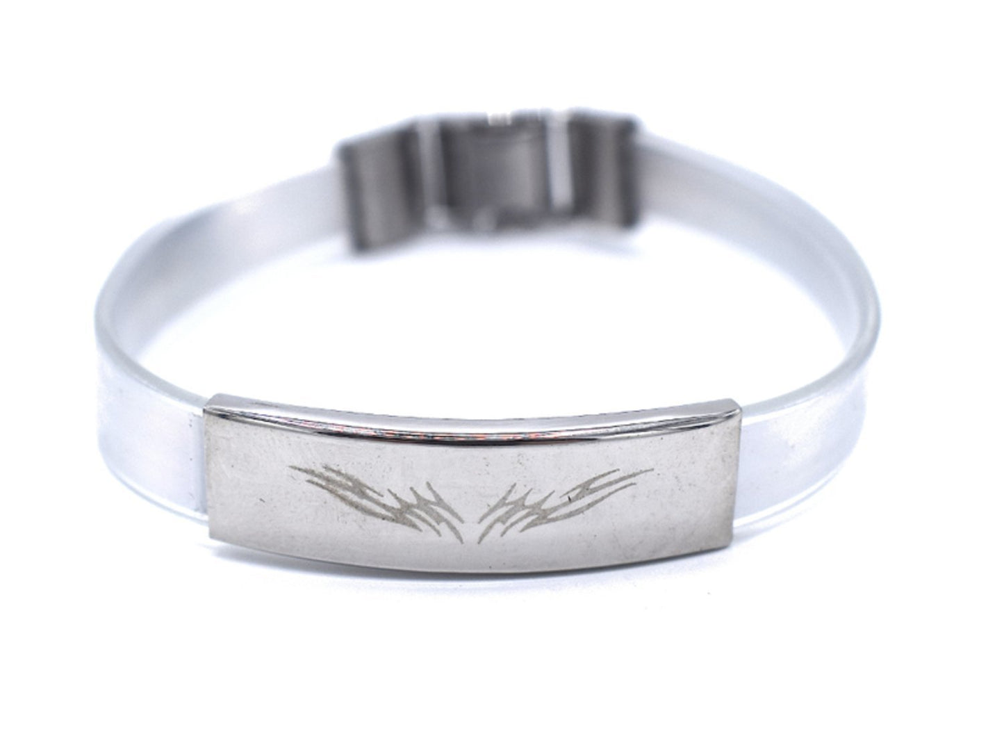 Vit Tribel armband –  produktbild – Hiprock