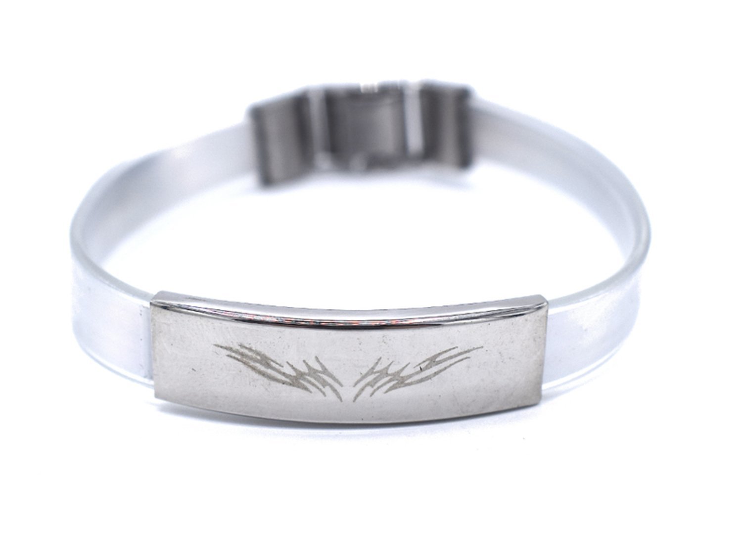 Vit Tribel armband –  produktbild – Hiprock