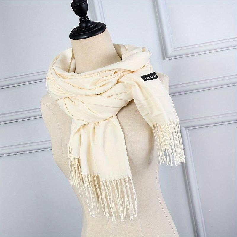 Vit Viscose sjal –  produktbild – Hiprock