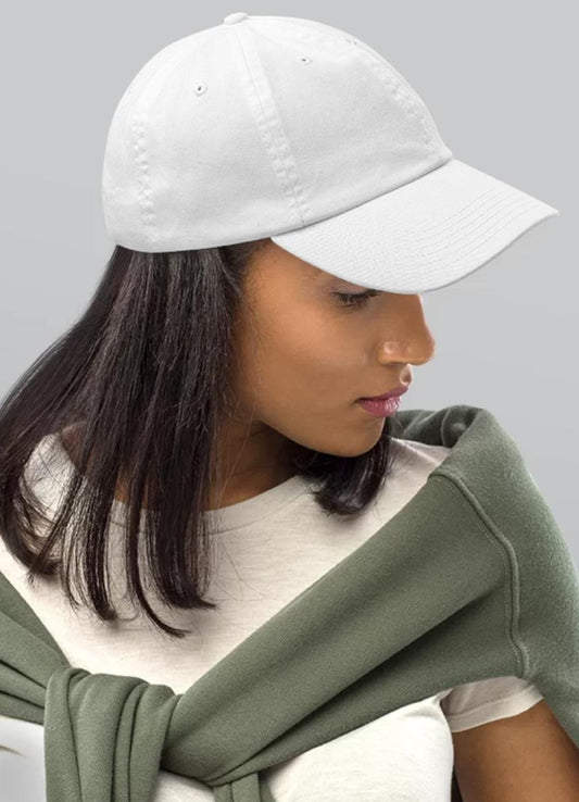 Vit keps Unisex Baseball cap –  produktbild – Hiprock