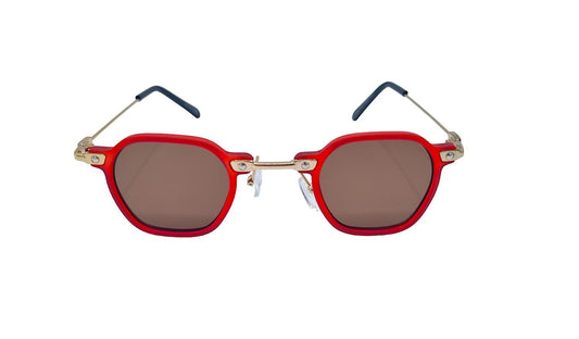 Windsor Sunglasses - Red and Gold